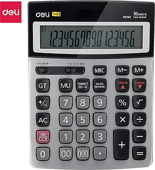 Deli - E39265 #desktop Calculator #metal-16 Digits, 120 Steps Check
