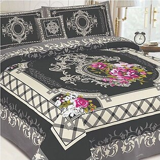 Cotton Bed Sheet 4 Pieces Double Bed King Size Multi Color Cb-g21
