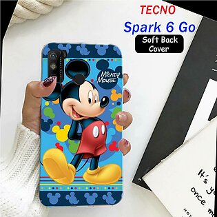 Tecno Spark 6 Go Back Cover - Mickey Mouse 2Gud Soft Case Cover