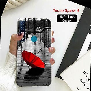 Tecno Spark 4 Back Cover -Rain - 2Gud Soft Case Cover