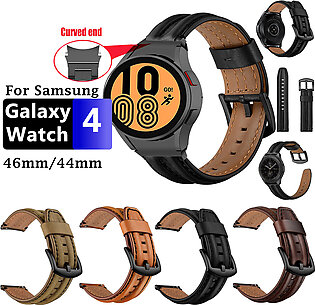 Genuine Leather Straps For Samsung Galaxy Watch 4 / Galaxy Watch 3 45 / 46mm Huawei Gt / Gt2 Watch Amazffit Gts / Pace Universal Cowhide Watchband 22mm