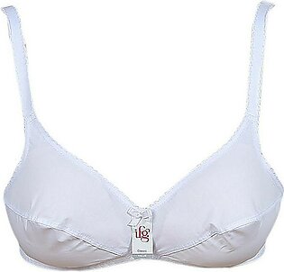 IFG Ladies Classic Cotton Bra (B) by Chase Value - White