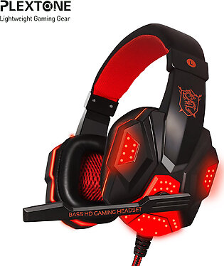 Plextone PC780 Light Weight Gaming Headphone Headset Noise Isolating Function and Led Lights Effect