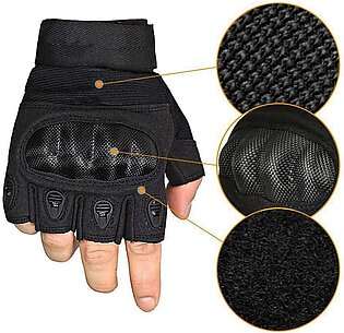 Leeway Motorbike Gloves For Men Boys Motorcycle Half Finger Gloves ,motor Bike Gloves