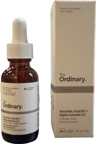 The Ordinary- Ascorbic Acid 8% Alpha Arbutin 2% 30ml - Beauty By Daraz