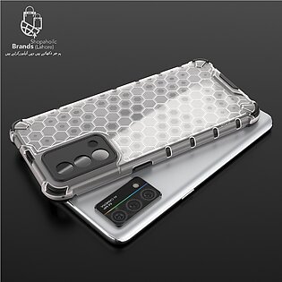 Realme_ Gt Master_edition Case Honeycomb Transparent Bumper Rugged Armor Protection Back Cover