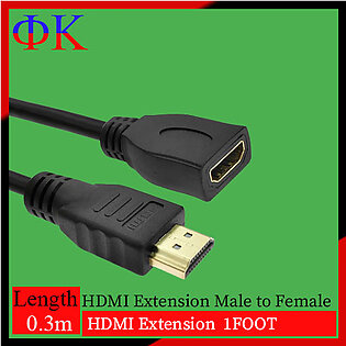 HDMI Extension Cable 1 feet (HDMI Extender) Male to Female