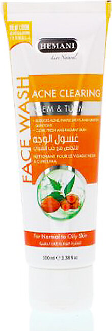 Hemani Herbals - Acne Clearing Face Wash With Neem & Turmeric 100ml