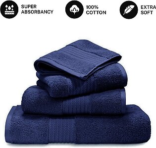 Luxury Towel Set - 3 Piece - Bath Towel, Hand Towel & Face Towel