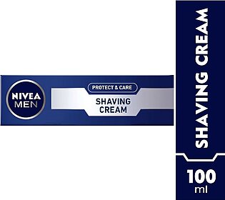 Nivea Men Protect & Care Shaving Cream, Aloe Vera & Provitamin B5, 100ml