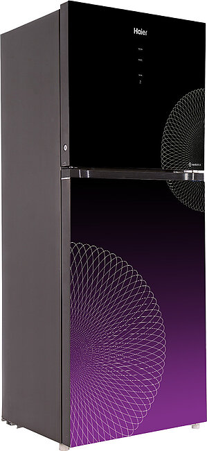 Haier 16 Cu Ft/digital Inverter/hrf-438iapa (digital Control Panel+turbo Fan+4 Temperature Sensors+abt Technology+inverter Compressor+glass Door) Red Colour Refrigerator/10 Years Warranty