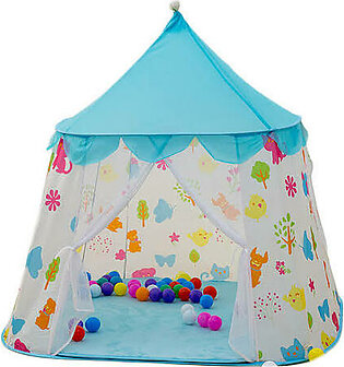 Kids Tent Toy Princess Playhouse - Toddler Play House Pink And Blue Castle for Kid Children Girls Boys Baby Indoor & Outdoor Toys Foldable Playhouses Tents with Carry Case Great Birthday Gift Idea