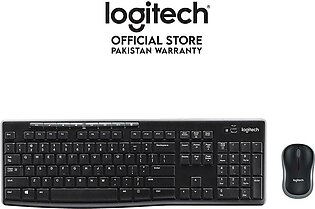 Logitech Mk270 Wireless Keyboard & Mouse Combo (black)