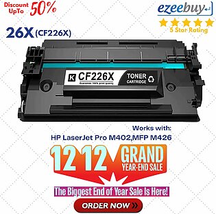 HP 26X Black LaserJet Toner Cartridge for Hp Printer