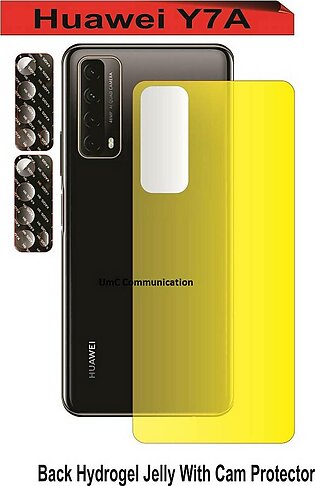 Huawei Y7a Back Side Protector Clear With Free Camera Glass Nano