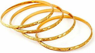 4 set of gold bangles in different designs(all size available)