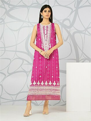 edenrobe 1 Piece Pink Lawn Unstitched Suit for Women - EWU22V1-23697