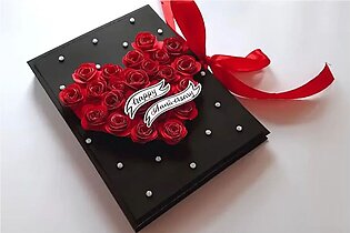 Beautiful Handmade Anniversary Card/eid Card/ Valentine's Day Card