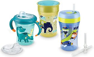 Nuk Baby Set Sippy Cup Learn -to- Drink Training Set Boy