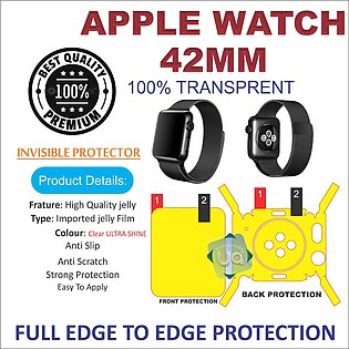 Apple Watch Series 1/2/3 42mm Full Yellow Jelly Protector With Sides Apple Watch Series 1 2 3