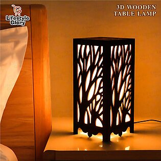 Lifestyle Glory Brand 3d New Tree Shape Laser Cut Wooden Lamp I Lamp I Lamp I Wooden Lamp I Lamp For Room I Lamp For Office I Lamp For Bedroom I Lamps For Bedroom Side Table Stylish I Lamp For Drawing Room