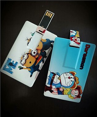 Memory Disk Usb Card Shaped Memory Flash Drive With Cartoon Print For Wallet