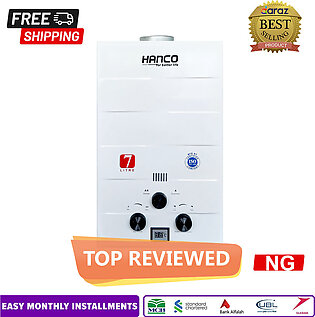 Hanco 7 Litre Instant Water Heater Imported - Natural Gas or LPG Geyser