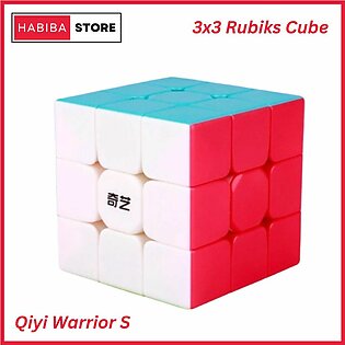 Original Qiyi Warrior S Rubiks Cube 3x3 Sticker Less Best Quality Fast Speed Magic Rubik Cube Educational Puzzle Toys