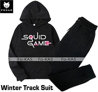 SQUID GAME Printed Track Suit Winter Collection Thick & Fleece Febric Hoodie & Trouser for _Boys_&_Girls Gym Tracksuit