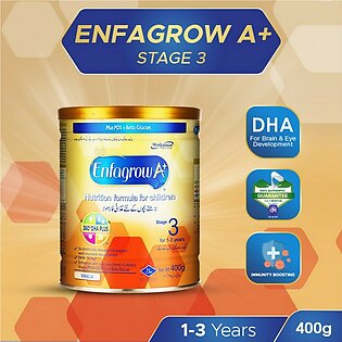 Enfa Enfagrow A+ Stage 3 Baby Formula Milk Powder 1 to 3 Years 400gm
