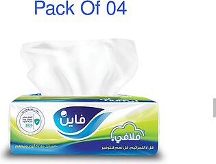 Pack Of 04 Fine Flyffy Hygiene Tissues, 188x207mm, 150x2Ply