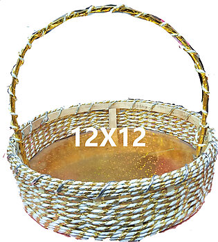Circle Gift Basket - with free Colourful net wrap