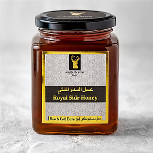 Royal Sidr Honey with Saffron (Zafran) (Simply The Great Food) 250 gm Raw & Cold-Extracted