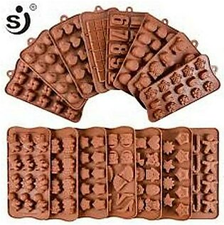 New Silicone Chocolate Mold 12 Shapes Chocolate baking Tools Non-stick Silicone cake mold Jelly and Candy Mold 3D mold DIY Good