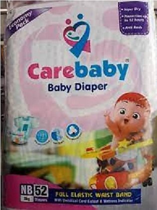 Care Baby Diaper (size 1 Newborn 3kg) 52-pcs Pack