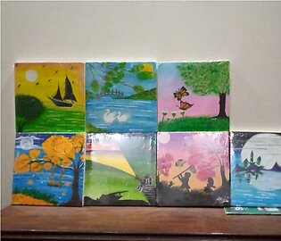 Painting on canvas for wall decor hand made beautiful landscape nature paintings of your choice size 12x12