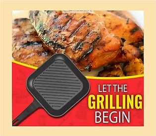 Non-stick Die Cast Ceramic Coating Grill Pan 24cm & 28cm-durable Material Basic Kitchen Accessories
