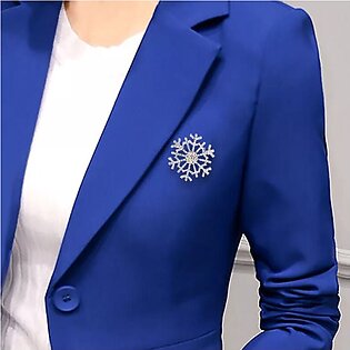 Christmas Snowflake Brooch Women Clothing Accessories Corsage Zircon Brooch Metal Pin For Men Women And Girls Stylish Brooch Trendy Brooch
