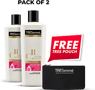Free Pouch With Pack Of 2 Tresemme Color Revitalize Conditioner - 360ml