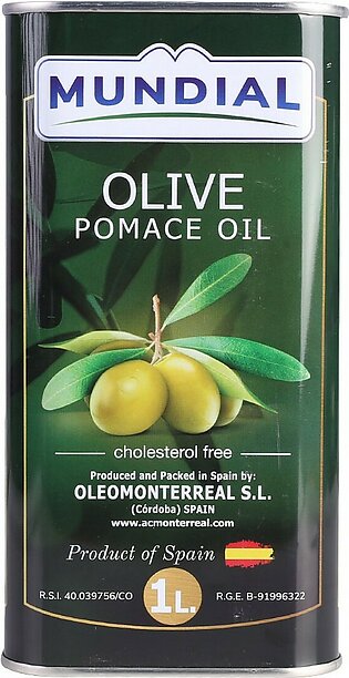 Mundial - Olive Pomace Oil - Tin- 1ltrs