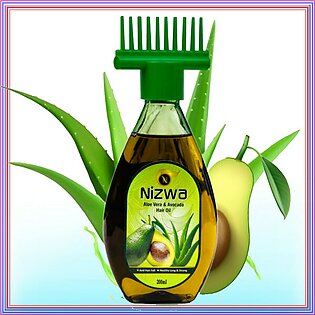 Nizwa Aloe Vera & Avocado Hair Oil with Comb  Hair Oil For Girl and Women