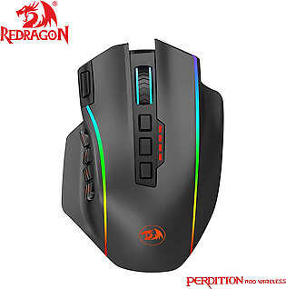 Redragon Perdiction Pro M901p-ks 16000dpi Rgb Wireless And Wired Gaming Mouse Mmo Ergo Fps Fast Gaming Mouse