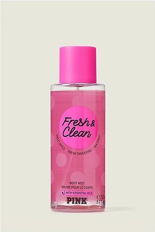 Victoria's Secret Fresh & Clean Shimmer Body Mist For Women, 8.4 Ounce