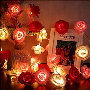 20 Flower String Light For Decoration Of Your Home, Decorative Flower Light, Battery Operated Flower Light, Decoration Lights