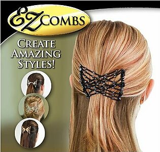 Ez Beads Hair Combs Magic Elastic Hair Double Clips For Women Girls Hair Accessory Diy