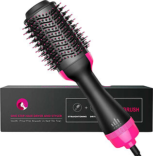 One Step 3 In 1 Electric Hot Air Brush, Dryer, Straightener, Ionic Volumizer 1000w High Power Personal Grooming Tool For Hair, Travelling Brush