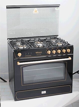 Welcome 5 Brass Burner Gas Cooking Range Wc-9999 - Black