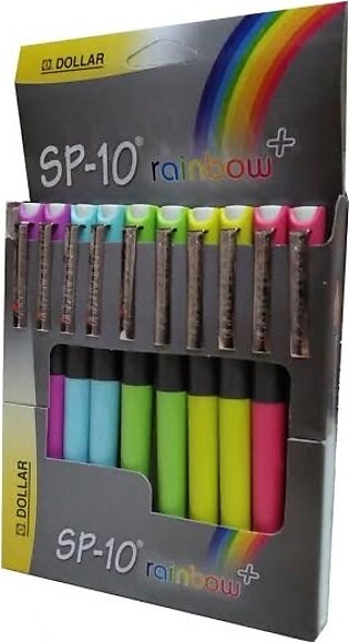 Students Ink Pen Box Sp-10 Rainbow  - 10 Pieces