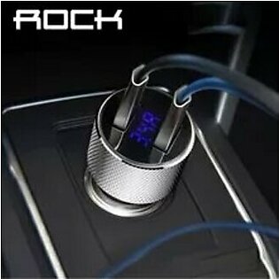 Rock 3.4a Sitor Rcc0127 Phone Charger Dual Usb Car Charger For Samsung Xiaomi Huawei Universal 5v 3.4a Fast Charge Led Blue Light Charger