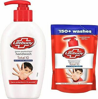 Handwash Total 10 Germ Protection 190ml With Free Refill